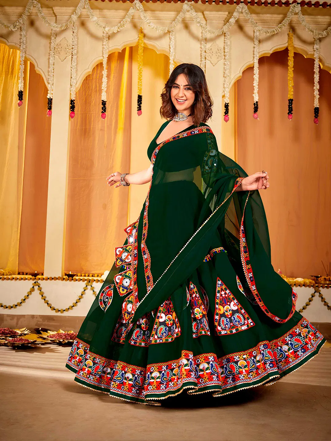 Navratri Special Georgette Lehenga Choli By Nsf  Online Wholesale